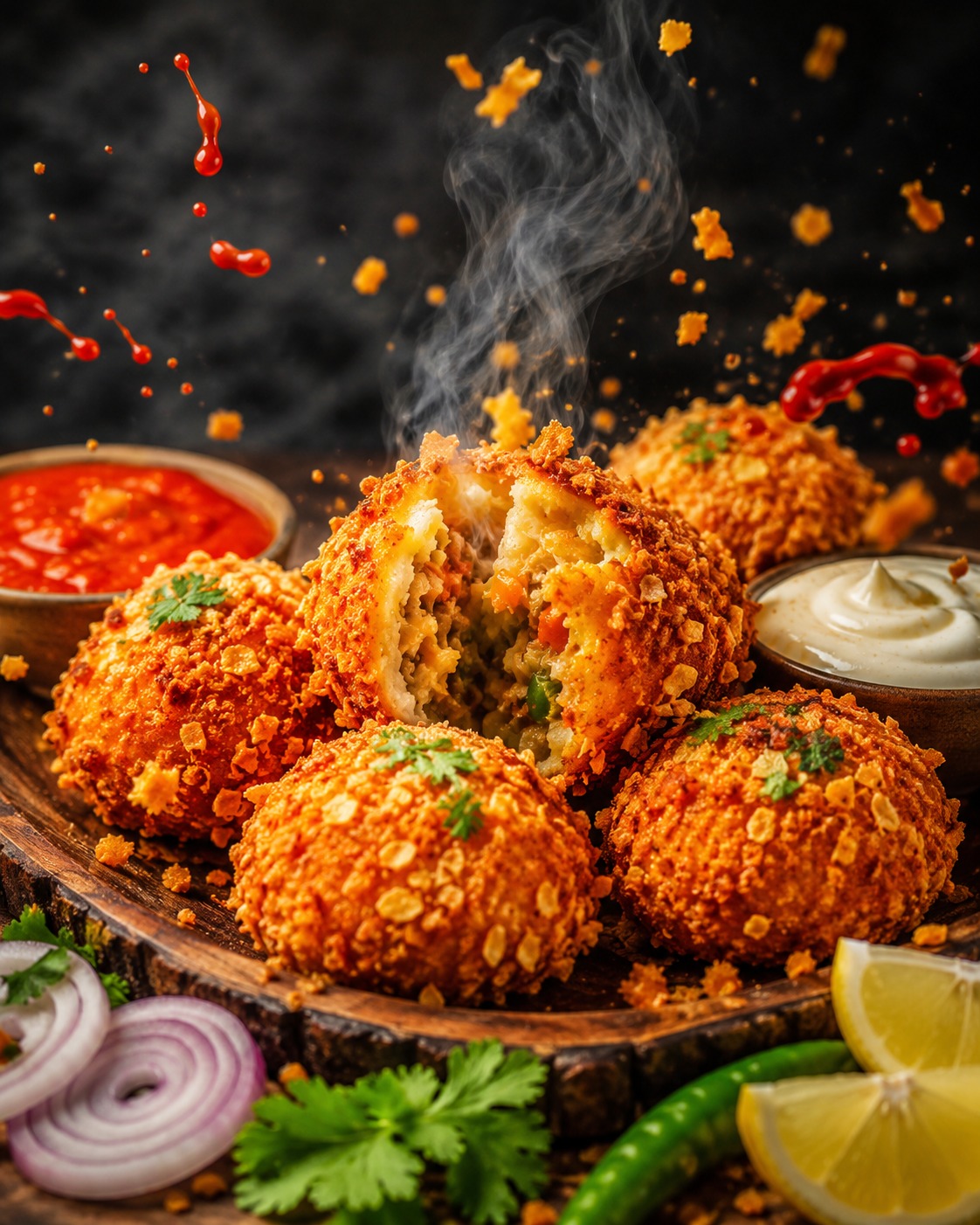 Veg Kurkure Momo